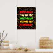 GHETTO BLAST AFRO AMERIKANISCHER STIL POSTER (Küche)