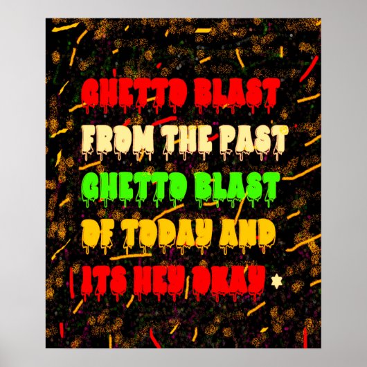 GHETTO BLAST AFRO AMERIKANISCHER STIL POSTER (Vorne)
