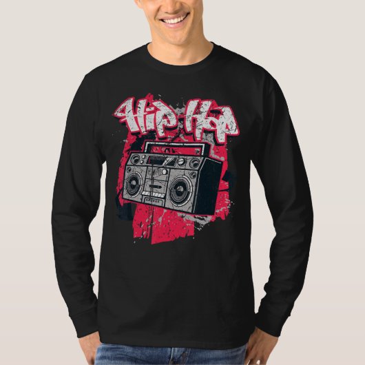 Ghetto Blaster 80er Jahre Party Angesagt Angesagte T-Shirt (Vorderseite)