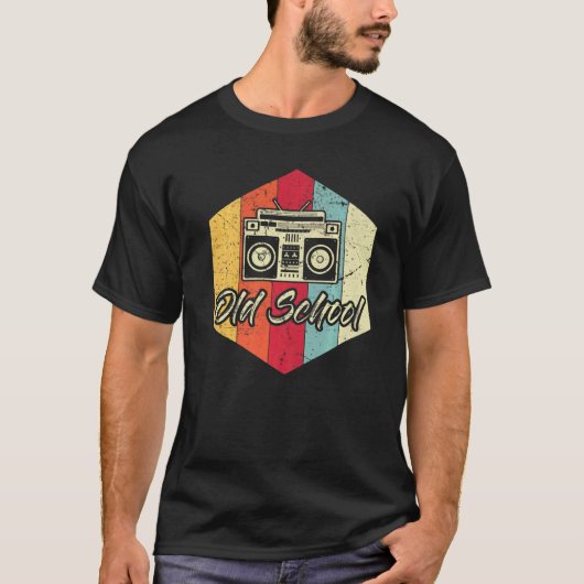 Ghetto Blaster 80er Jahre Party Angesagt Angesagte T-Shirt (Vorderseite)