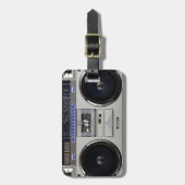 Ghetto Blaster Boombox Gepäckanhänger (Vorderseite vertikal)