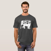 Ghetto Blaster Elefant retro T-Shirt (Vorne ganz)