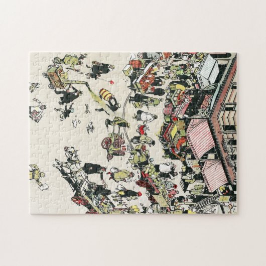 Ghetto, Lower East Side Manhattan, 1920er Puzzle (Horizontal)