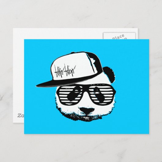Ghetto Panda Postkarte (Vorne/Hinten)