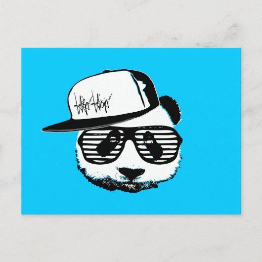 Ghetto Panda Postkarte (Vorderseite)