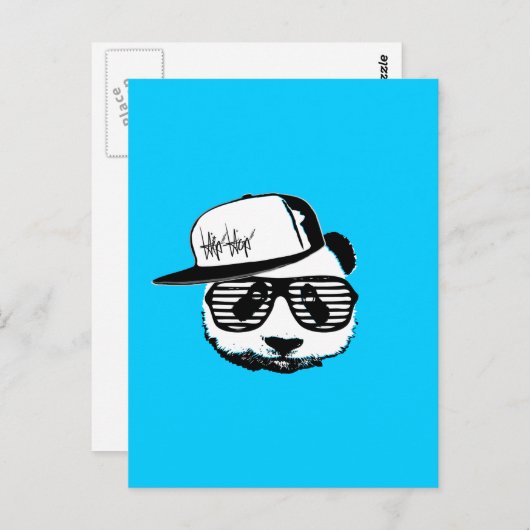 Ghetto Panda Postkarte (Vorne/Hinten)