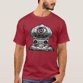Ghettoblaster Third Eye Explosion Illustration T-Shirt (Vorderseite)