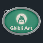 Ghibli Art: Wunder gestalten Ovale Gürtelschnalle<br><div class="desc">Mit einer in Totoro inspirierten Figur verbindet dieses Logo für Ghibli Art die geliebte Laune des Studio Ghibli mit einer klaren künstlerischen Identität. Die reiche grüne Palette und die sanfte Schriftzeiche heben einen kreativen Raum hervor, der dem einzigartigen Geschichtenerzählen und der visuellen Kunst gewidmet ist, die von Ghiblis geliebtem Universum...</div>