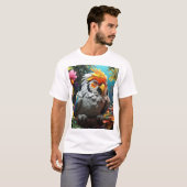 Ghibli Gang Tiger und Tropical Birds T - Shirt (Vorne ganz)