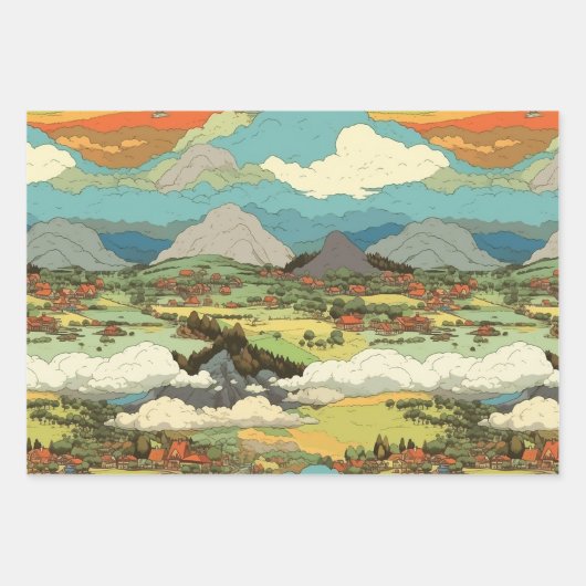 Ghibli World - Wrapping Paper Geschenkpapier Set (Vorderseite 2)
