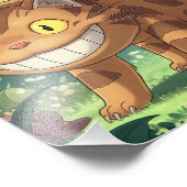 Ghiblis roter Panda Fotodruck (Ecke)