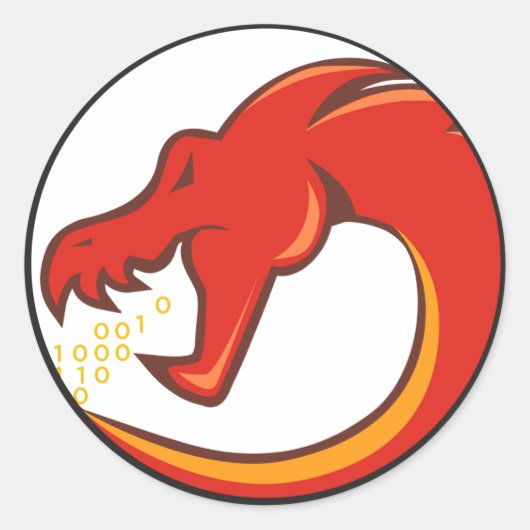 Ghidra für Reverse Engineering Runder Aufkleber (Vorderseite)