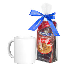 GHIRADELLI HEISSES CHOC. UND EINE HEISSE KAFFEETASSE