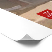 Ghirardelli Square-San Francisco Digital Watercolo Poster (Ecke)