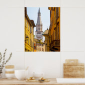 Ghirlandina, Kuppelglocke Modena Tower, Italien Poster (Küche)