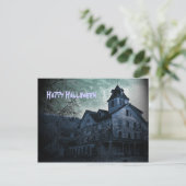 Ghoful Anwesen Halloween Postcard Postkarte (Stehend Vorderseite)
