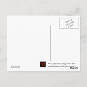 Ghoful Anwesen Halloween Postcard Postkarte (Rückseite)