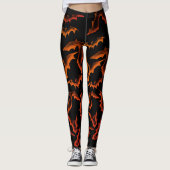 Ghoful Bats - Samhain Leggings (Vorderseite)