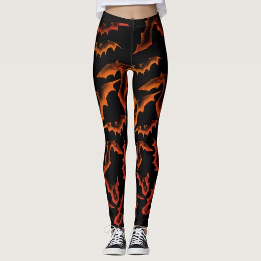 Ghoful Bats - Samhain Leggings (Vorderseite)