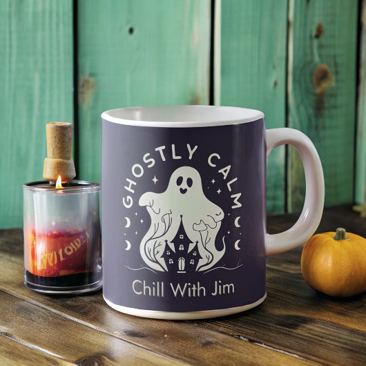 Ghoful Calm Anpassbare Halloween Kaffeetasse