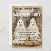 Ghoful Charm — Ein Vintages Flüstern von Halloween Einladung (Vorderseite)