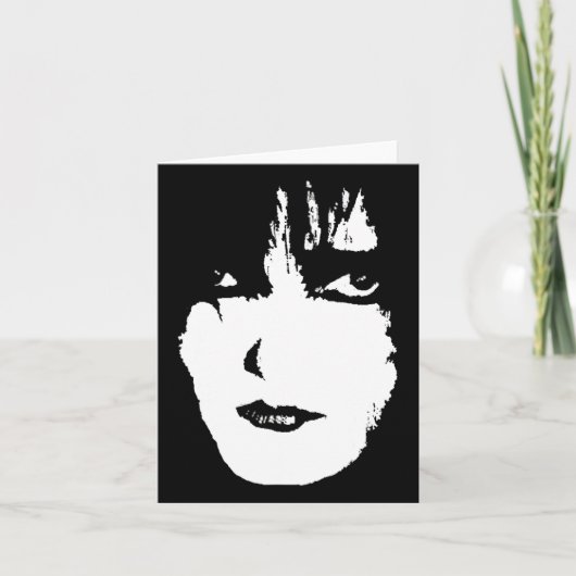Ghoful Creepy Face Karte (Vorderseite)