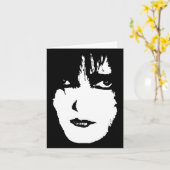 Ghoful Creepy Face Karte (Gelbe Blume)