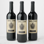 Ghoful Essence: Das Halloween-Dekor mit Weinetikett (Flaschen)