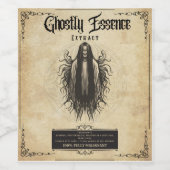 Ghoful Essence: Das Halloween-Dekor mit Weinetikett (Einzelnes Label)