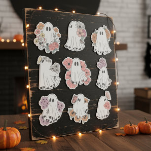 Ghoful Floral Halloween Sticker Set 👻 🌼