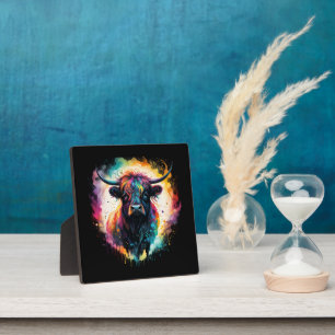 Ghoful Grace: Spektralholographische Hochlandkuh, Fotoplatte