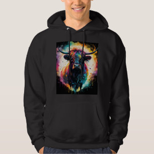 Ghoful Grace: Spektralholographische Hochlandkuh, Hoodie