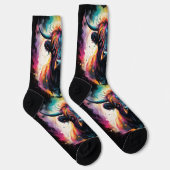 Ghoful Grace: Spektralholographische Hochlandkuh, Socken (Rechts)