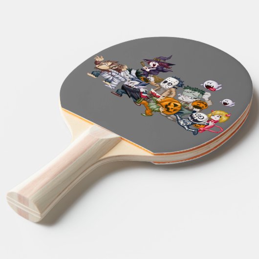 Ghoful Grasp: Halloween Ping Pong Paddle Tischtennis Schläger (Vorderseite)