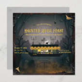 Ghoful Graveyard Cruise Einladung (Vorne/Hinten)