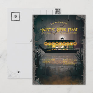 Ghoful Graveyard Cruise Einladung Postkarte