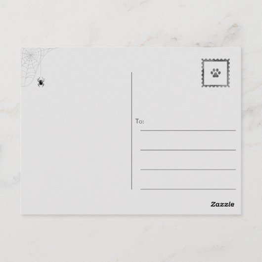 Ghoful Graveyard Cruise Einladung Postkarte (Rückseite)