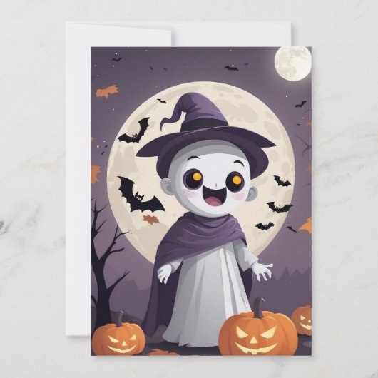 Ghoful Greetings - Halloween-Geschenkkarte Feiertagskarte (Vorderseite)