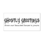 Ghoful Greetings Halloween Rubber Art Briefmarke Gummistempel (Prägung)