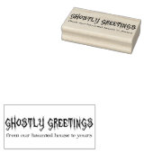 Ghoful Greetings Halloween Rubber Art Briefmarke Gummistempel (Stempel)