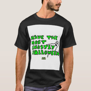 Ghoful Halloween Men Black Basic T-Shirt