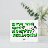 Ghoful Halloween Postcard Postkarte (Stehend Vorderseite)