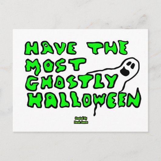 Ghoful Halloween Postcard Postkarte (Vorderseite)