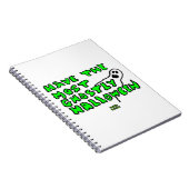 Ghoful Halloween Spiral Foto Notebook Notizblock (Rechte Seite)