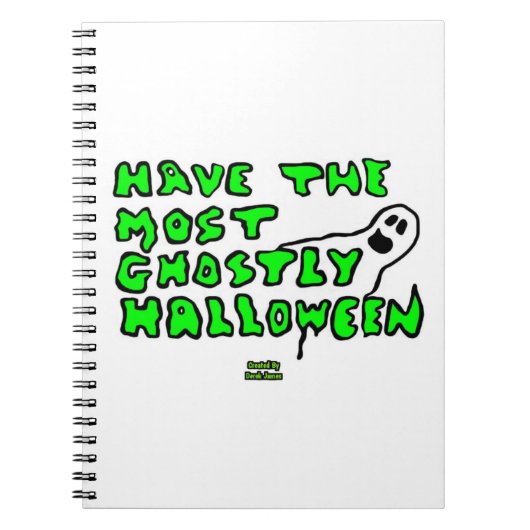 Ghoful Halloween Spiral Foto Notebook Notizblock (Vorderseite)