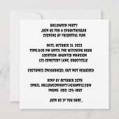 Ghoful Masquerade Ball: Ätherische Masquerade Einladung (Rückseite)