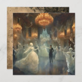 Ghoful Masquerade Ballroom Dance Einladung (Vorne/Hinten)