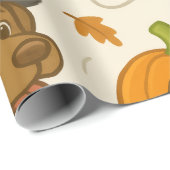 Ghoful Puppy Halloween Geschenkpapier (Rolleneckpunkt)