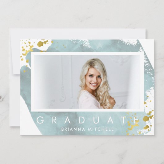 Ghör Grad | Foto Graduation Party Einladung (Vorderseite)