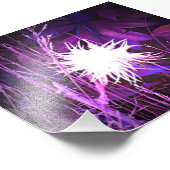 Ghosive Pflanze Lila Fotodruck (Ecke)